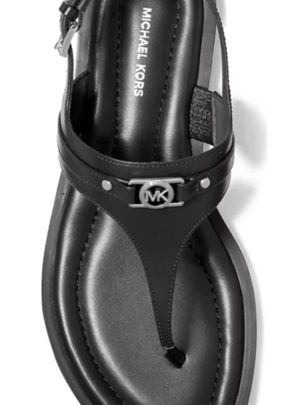 Michael Kors Black Men’s MK Logo Thong Sandals